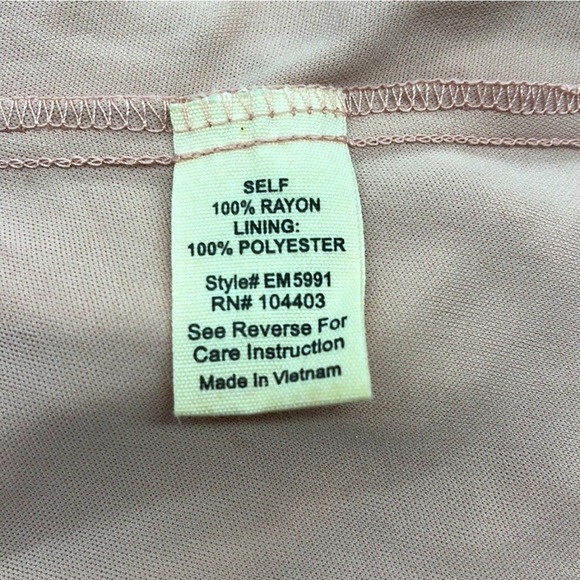 Sweet Wanderer Swiss Dot Blush Button-Front Tiered Mini Dress Size Medium - Picture 7 of 8